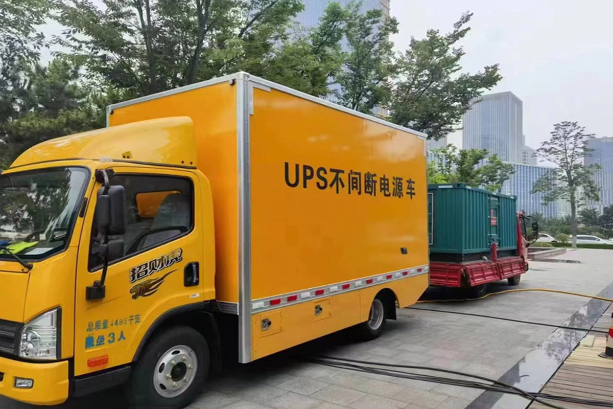 吉林发电机租赁施工现场
