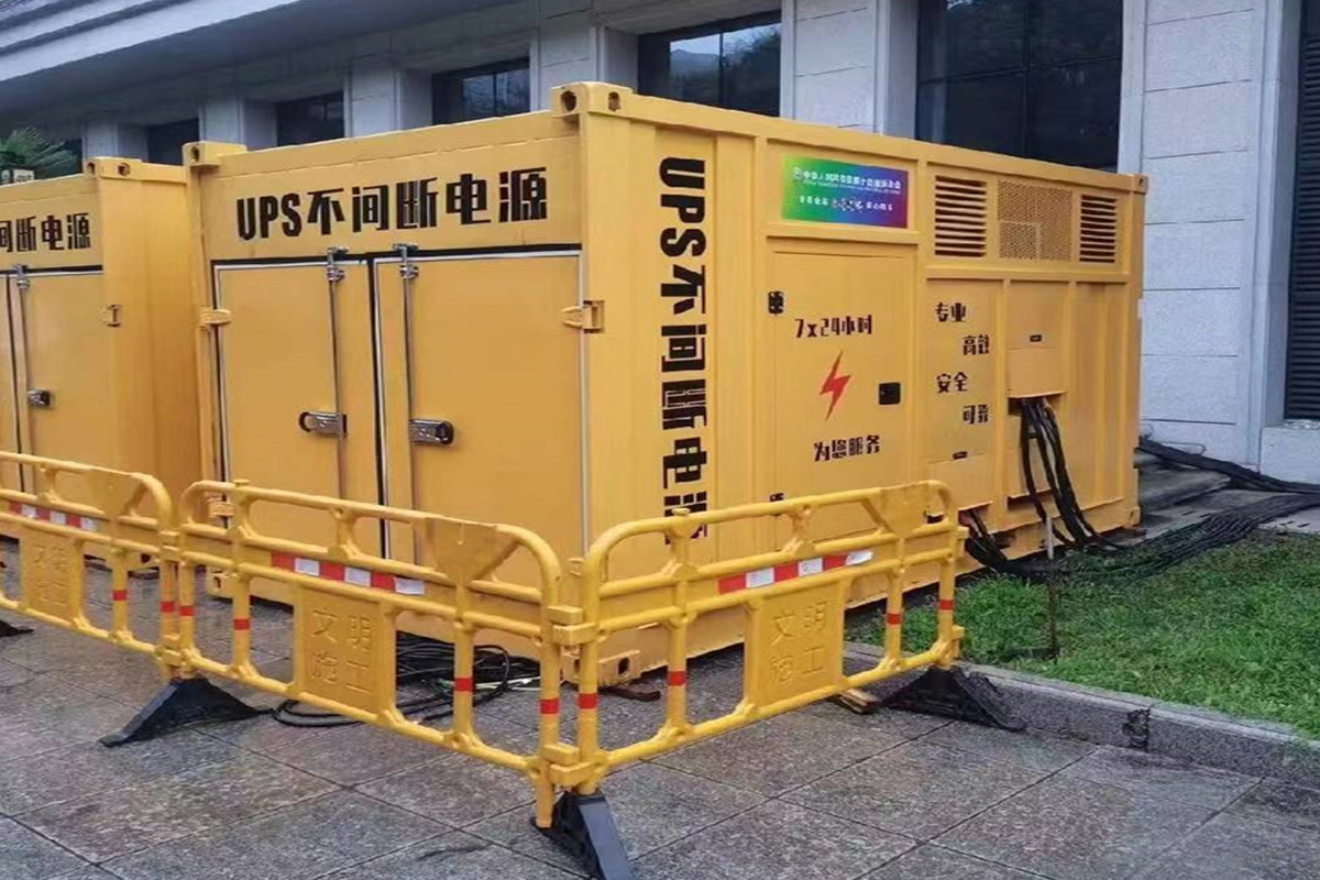 吉林发电机租赁施工现场