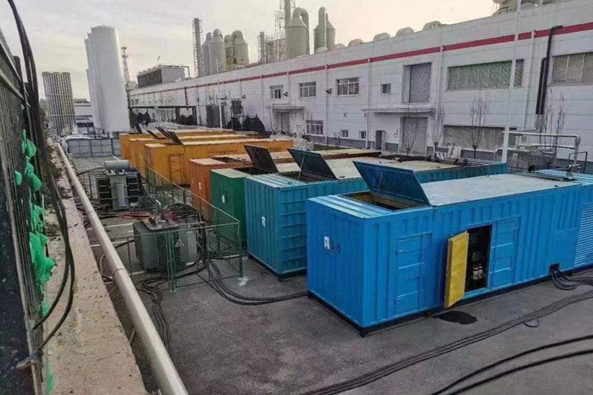 吉林发电机租赁施工现场